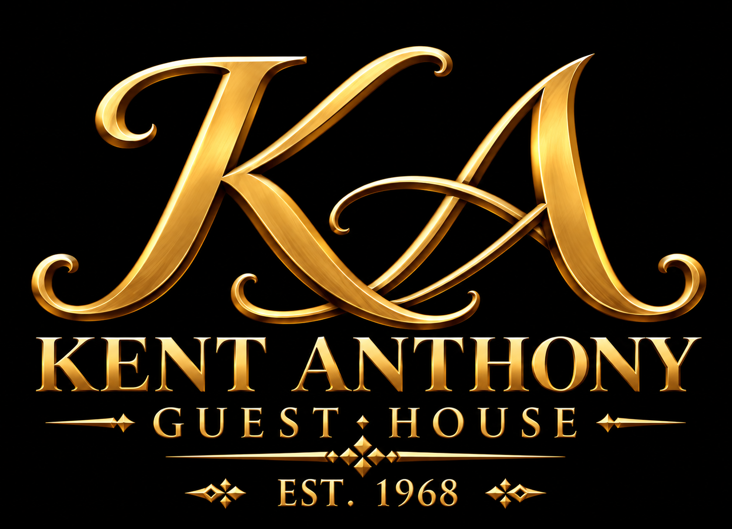 Kent Anthony Guest House Official Logo - Est. 1968 Roseau Dominica